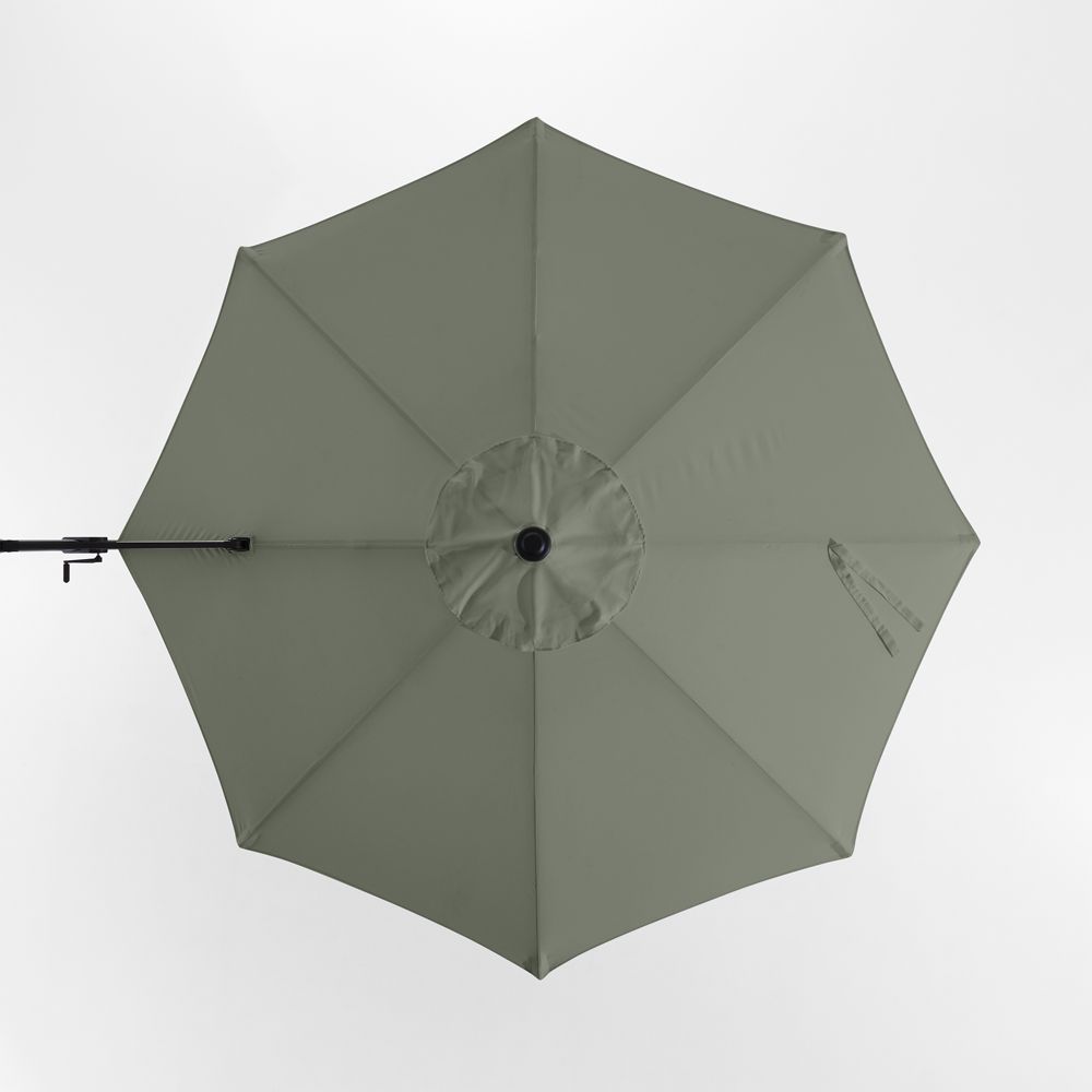 10' Round Sunbrella Cast Sage Outdoor Cantilever Patio Umbrella Cover