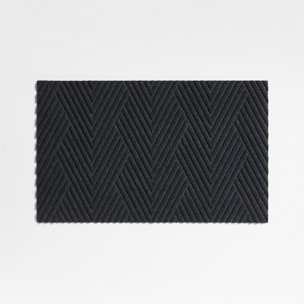 Thirsty Arrows Graphite Grey Indoor/Outdoor Doormat 21.5"x35"