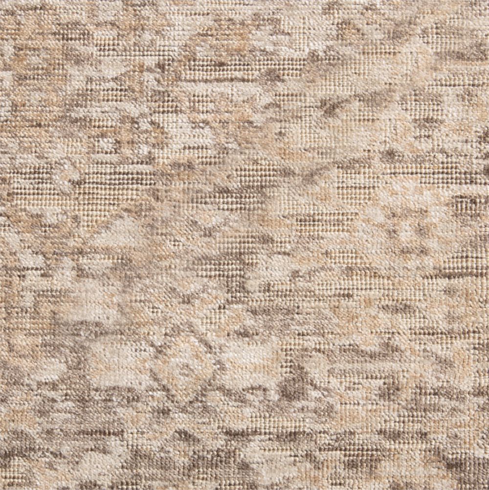 Cairo Wool Blend Traditional Handwoven Taupe Rug Swatch 12"x18"