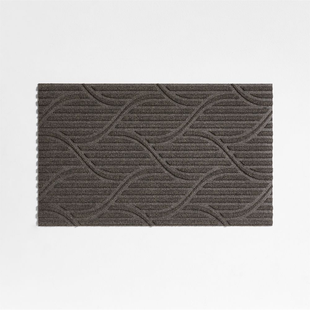 Thirsty Flow Taupe Brown Indoor/Outdoor Doormat 21.5"x35"