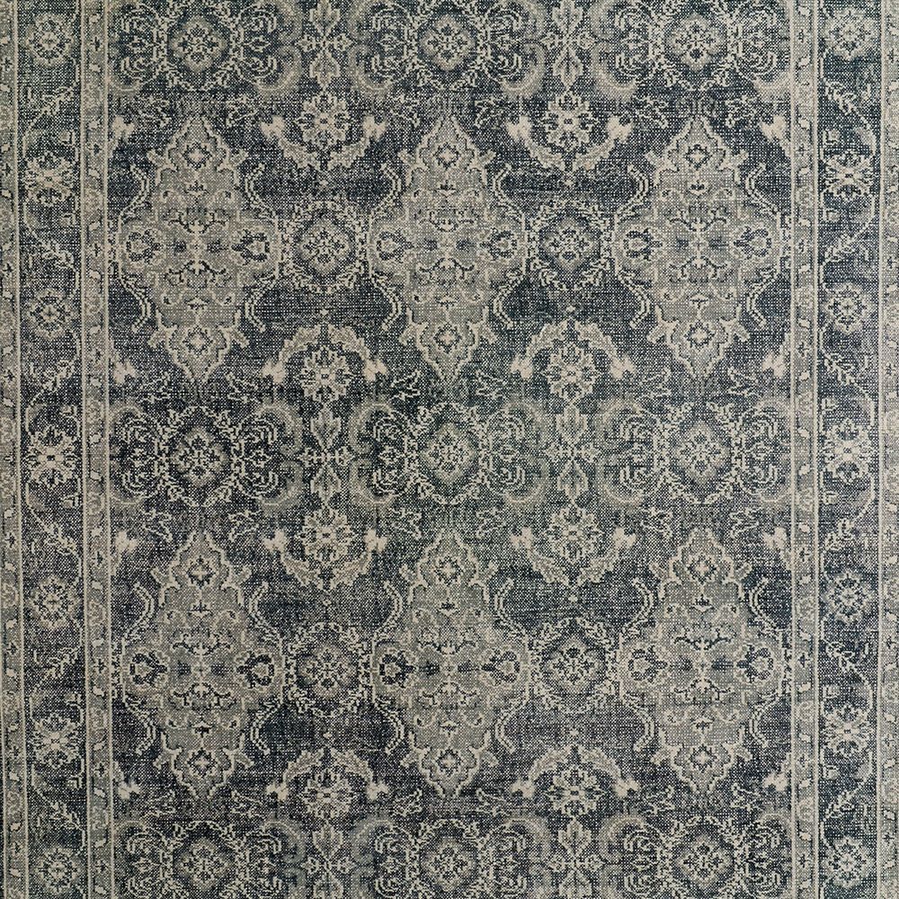 Amalfi Wool Traditional Hand-Knotted Navy Blue Rug Swatch 12"x18"