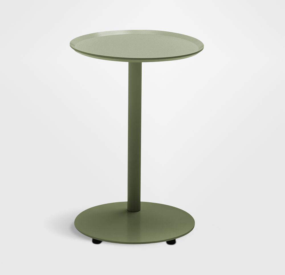 Neighbor Aluminum Olive 16" Round Outdoor Side Table
