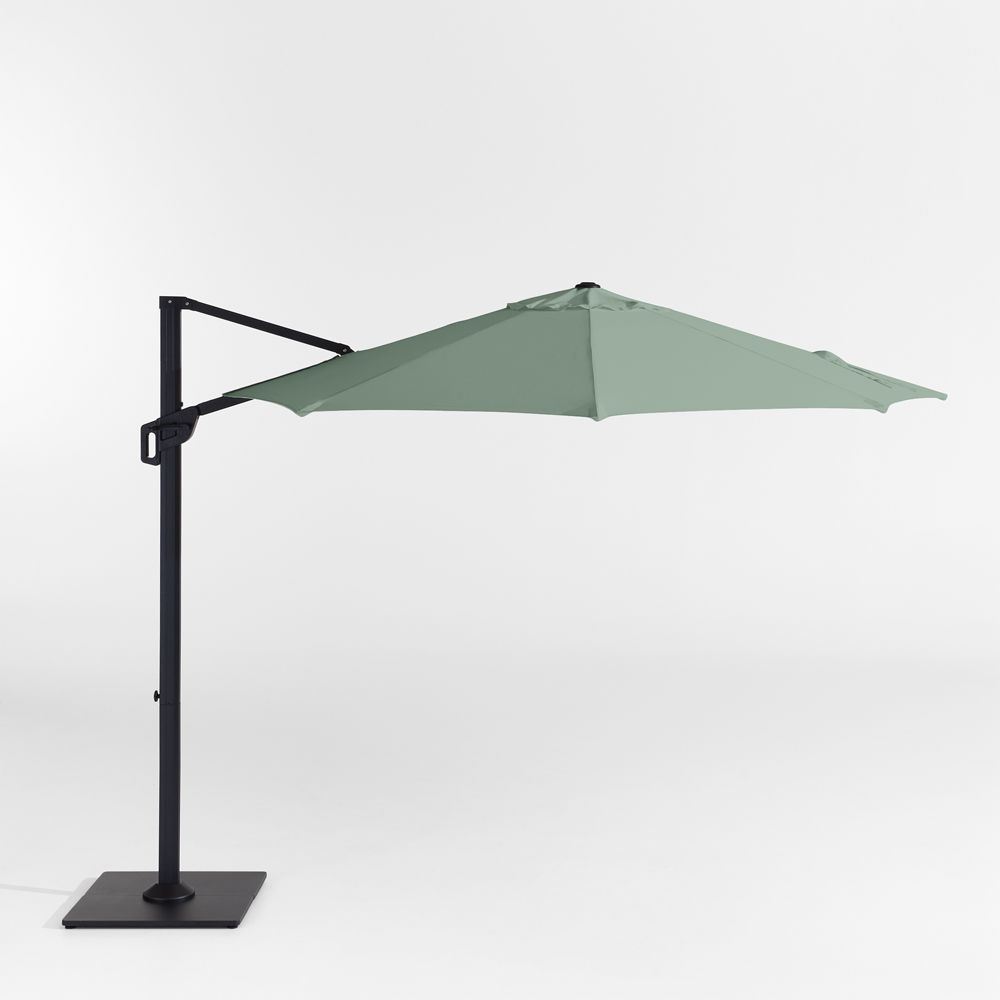 10' Round Sunbrella Canvas Spa Cantilever Outdoor Patio Umbrella with Frame