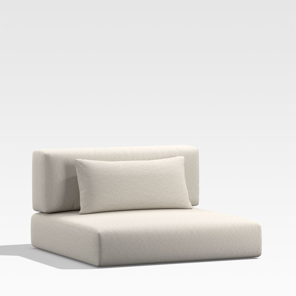 Replacement Batten Oat Outdoor Armless Chair Cushion