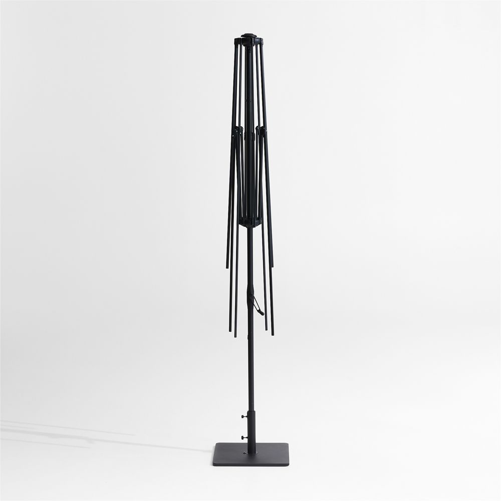 10' Rectangle Black Metal Outdoor Patio Umbrella Frame