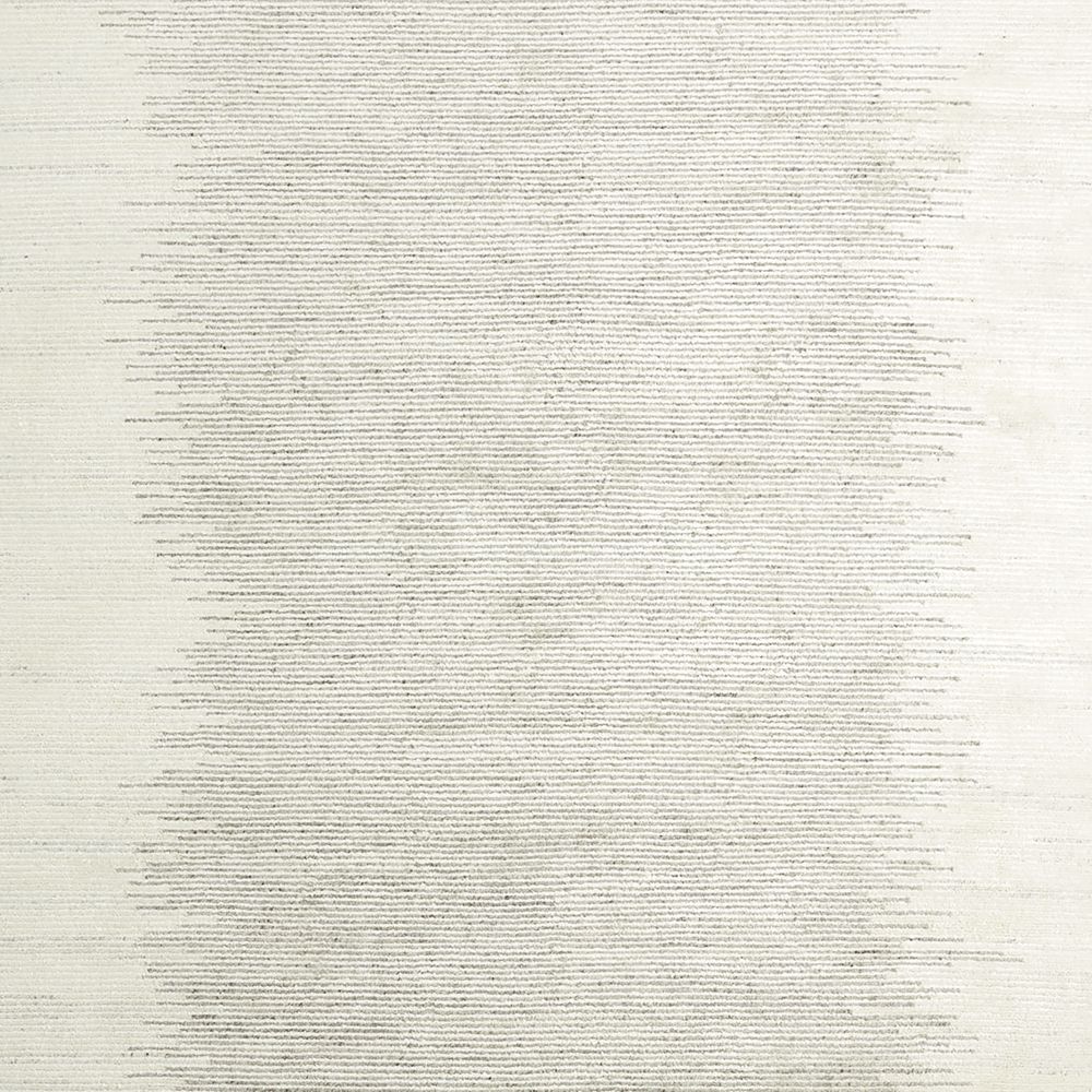 Prague Wool and Viscose Hand-Knotted Ombre Ivory White Rug Swatch 12"x18"