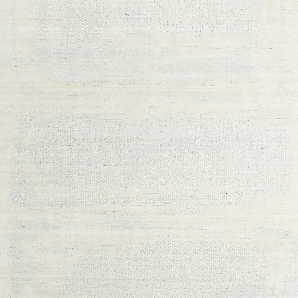 Milano Wool and Viscose Hand-Knotted Blue Rug Swatch 12"x18"