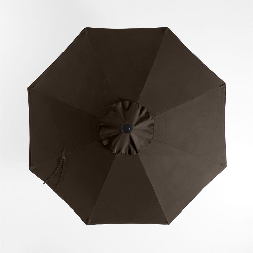 10' Round Sunbrella Canvas Java Outdoor Patio Umbrella Cover