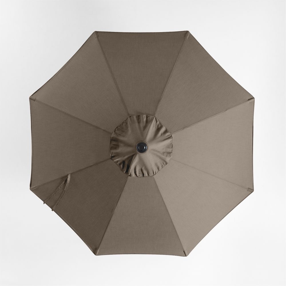 10' Round Sunbrella Cast Shale Outdoor Patio Umbrella Cover