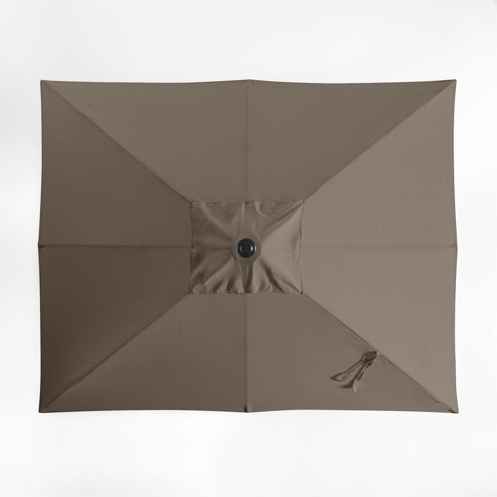 10' Rectangle Sunbrella Cast Shale Outdoor Patio Umbrella Cover