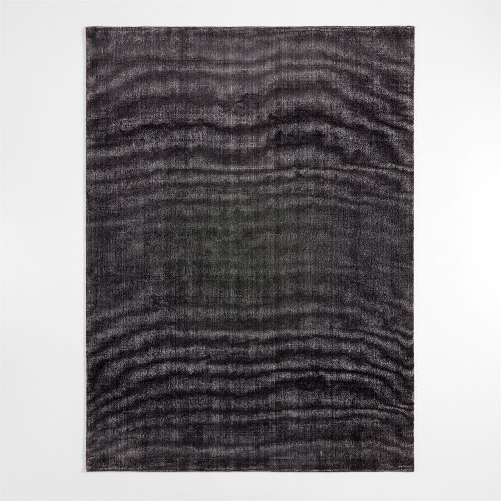 Vaughn Performance Wool-Blend Handwoven Black Area Rug