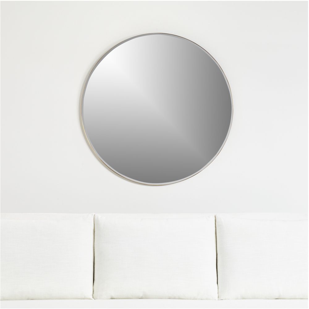 Edge Brass Round Wall Mirror 36" (Cloned)