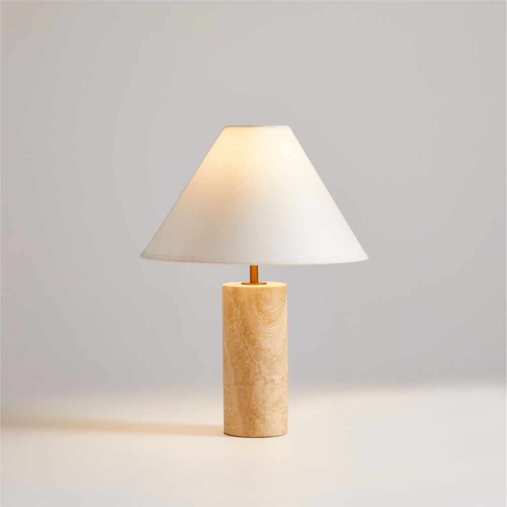 Navagio Travertine Table Lamp 18.5" (Cloned)