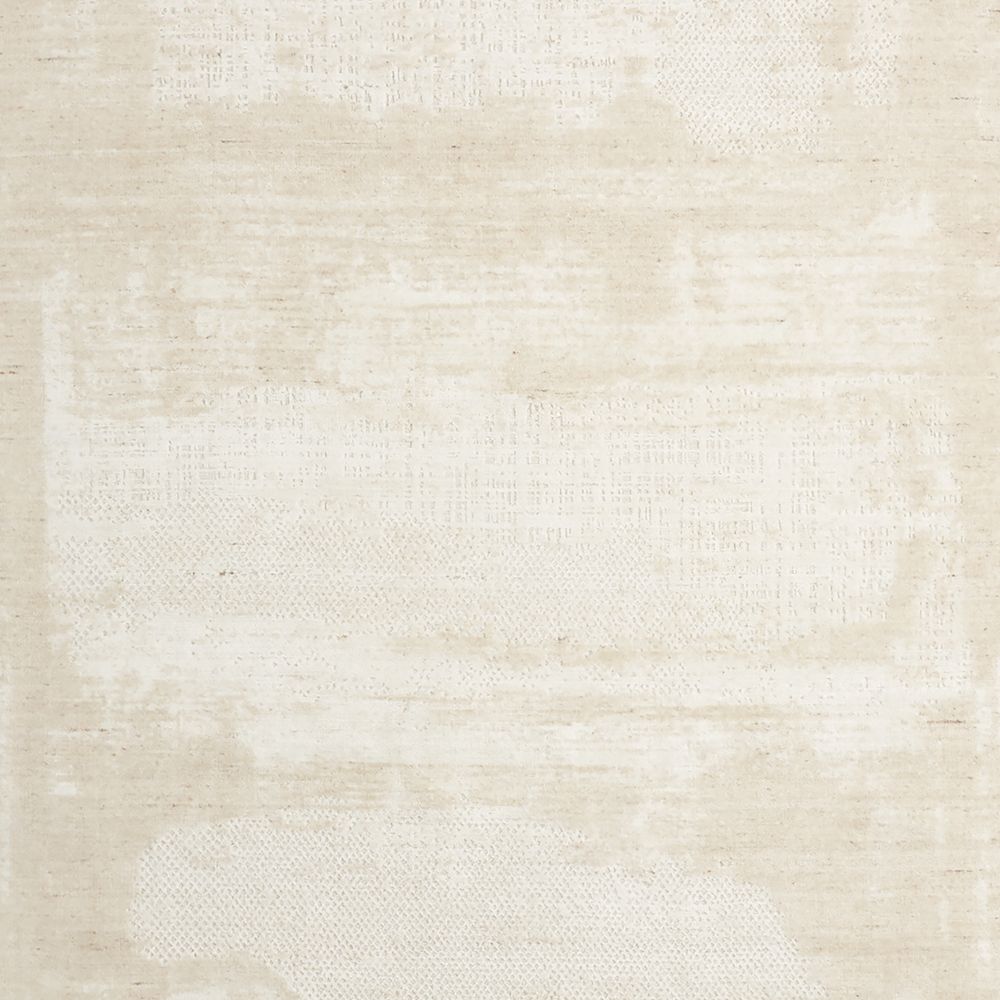 Milano Wool and Viscose Hand-Knotted Beige Rug Swatch 12"x18"