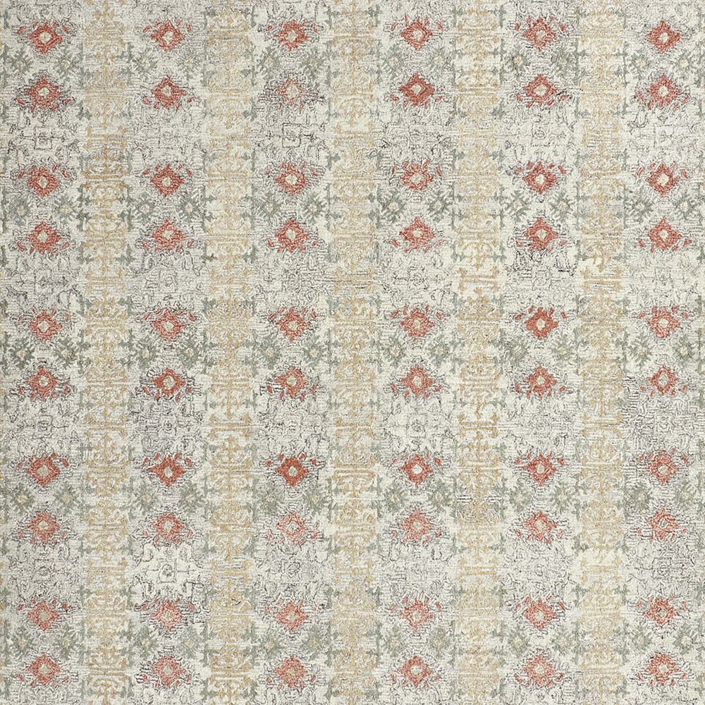 Alvarez Wool Hand-Tufted Garden Multicolor Area Rug Swatch 12"x18"