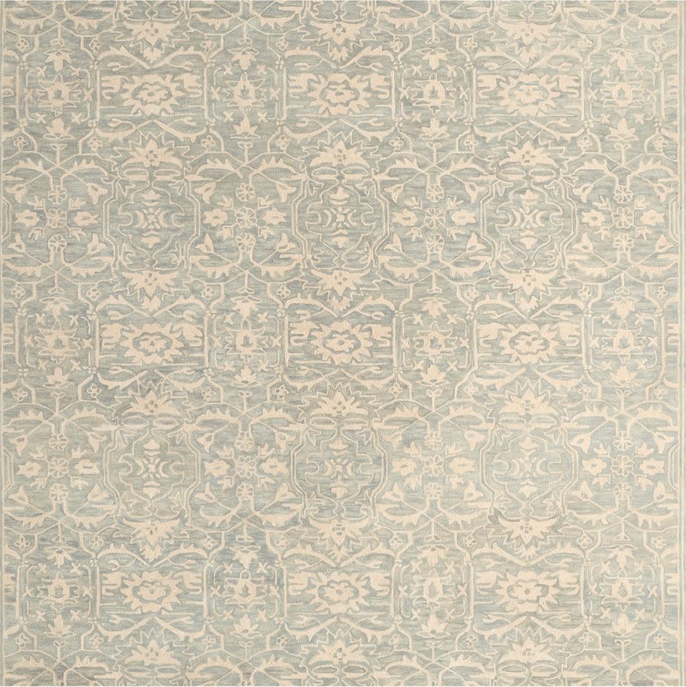 Rennes Wool Traditional Hand-Tufted Light Blue Rug Swatch 12"x18"