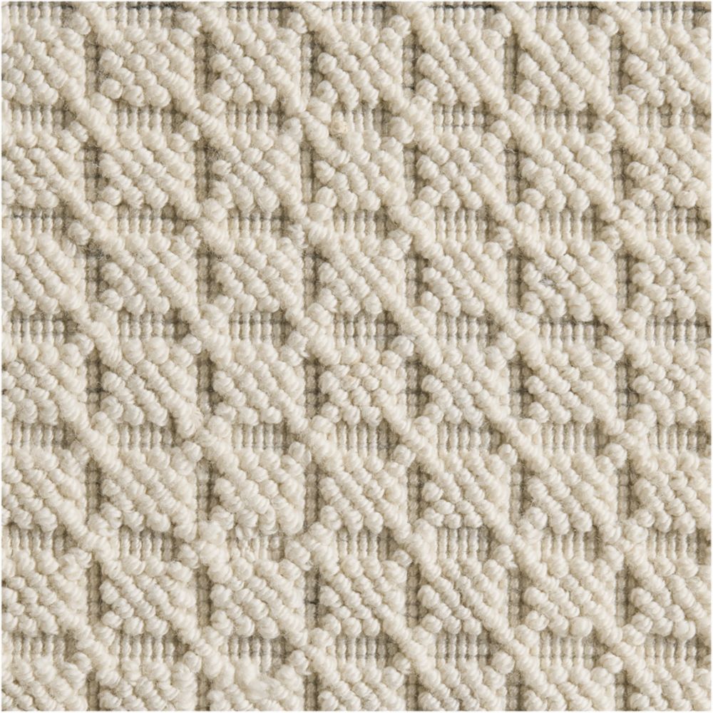 Porto Performance Ivory Handwoven Rug Swatch 12"x18"