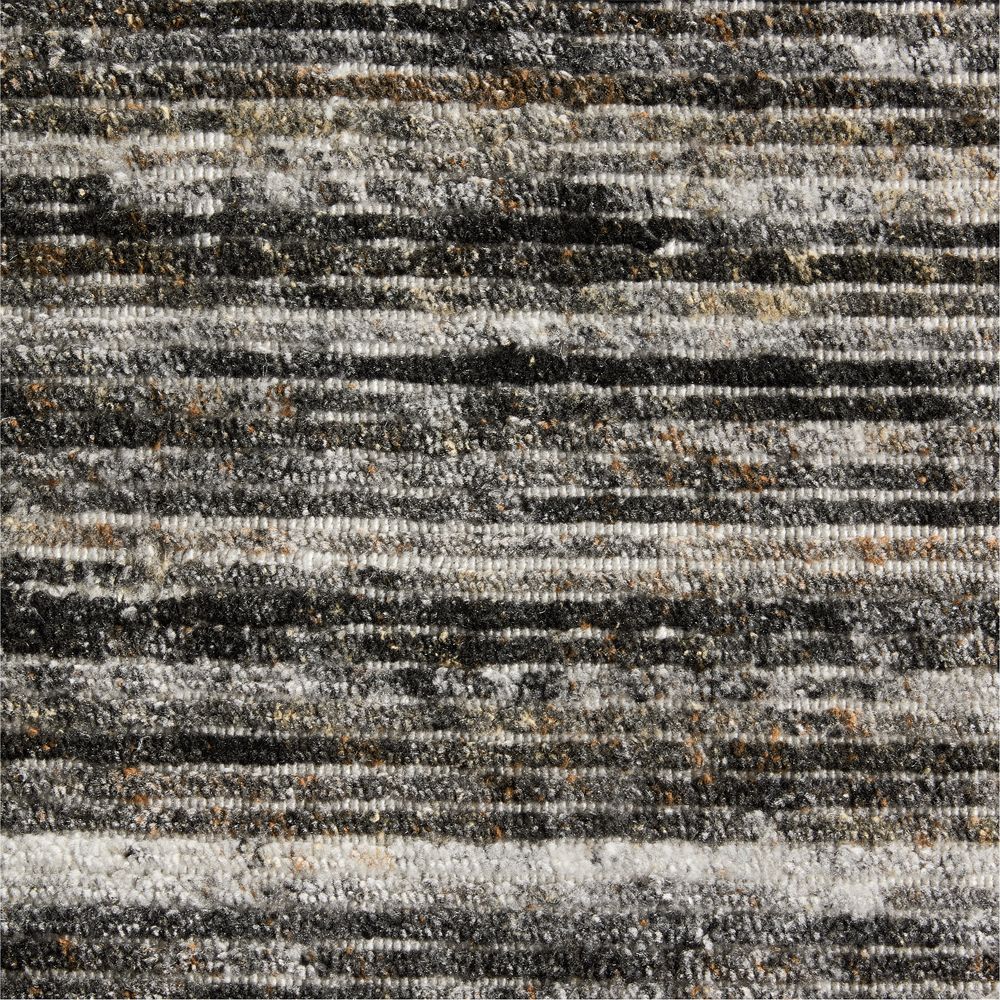 Antwerp Performance Handwoven Charcoal Grey Rug Swatch 12"x18"