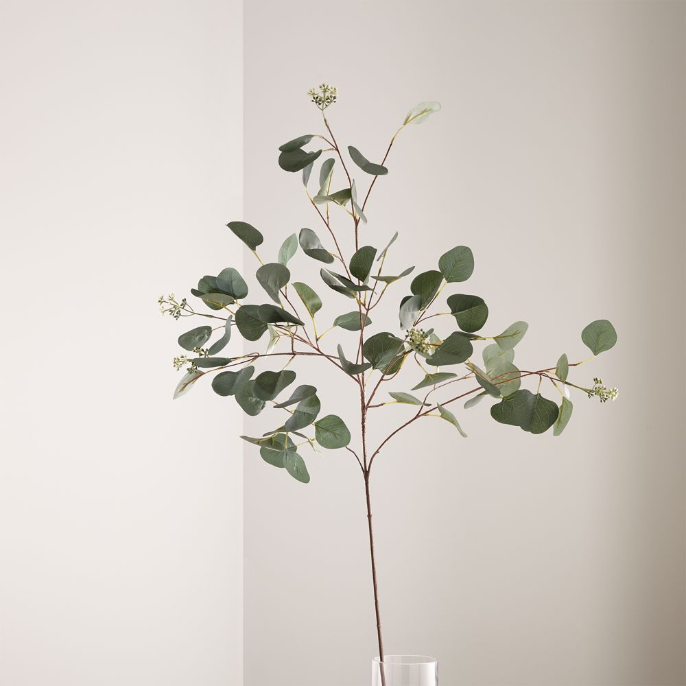 Small Faux Silver Dollar Eucalyptus Stem (Cloned)