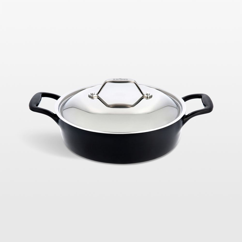 All-Clad Enameled Cast Iron 4-Qt. Braiser with Lid