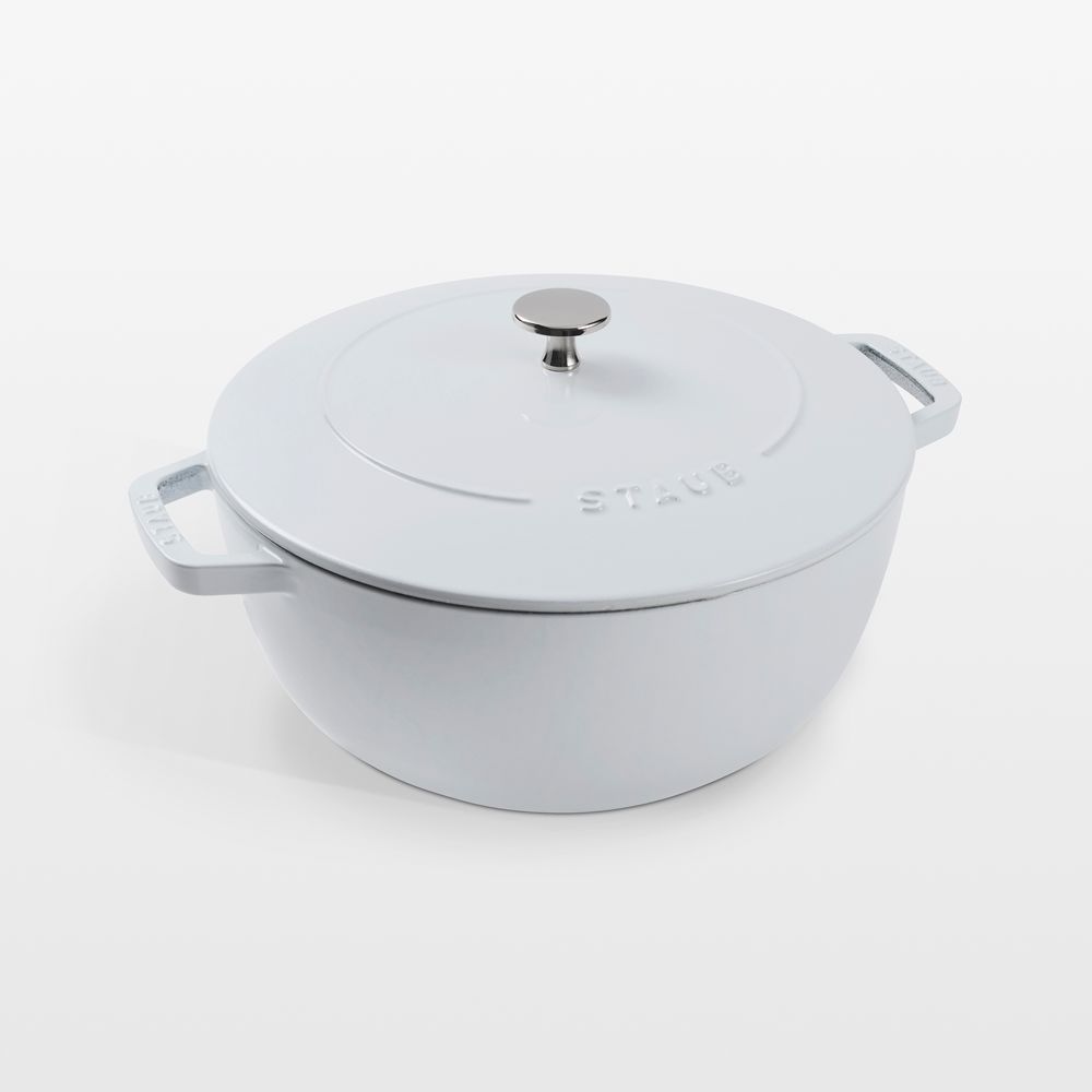 Staub White Cast Iron 5-Qt. Essential French Oven