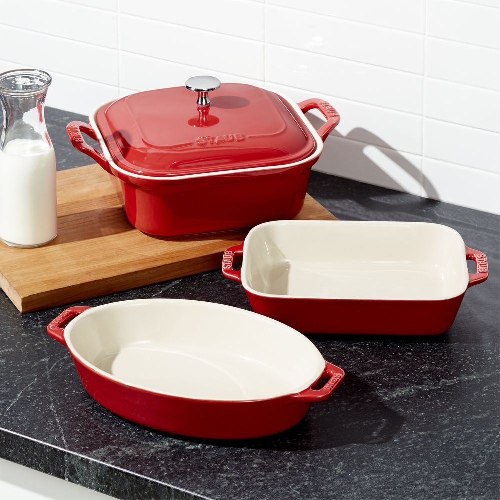 Staub Cherry 4-Piece Baking Set
