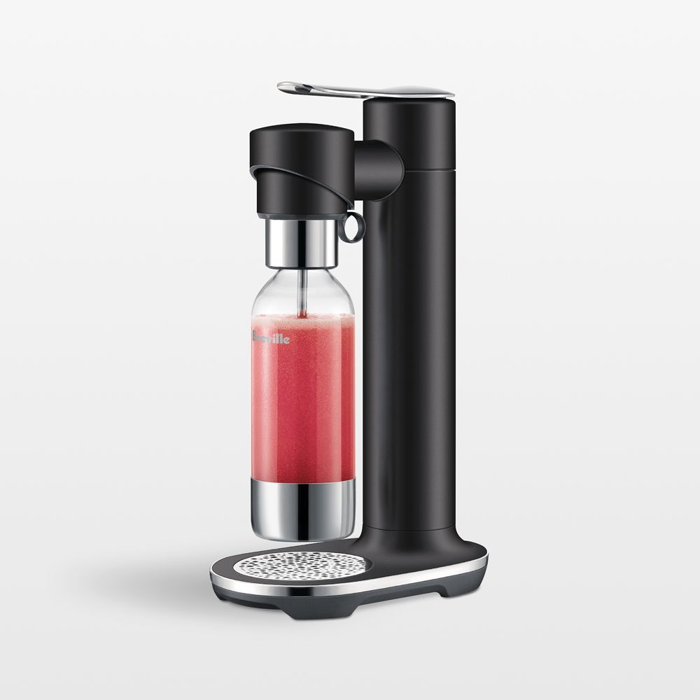 Breville InFizz Fusion Carbonation Machine without CO2 Canister in Black Truffle