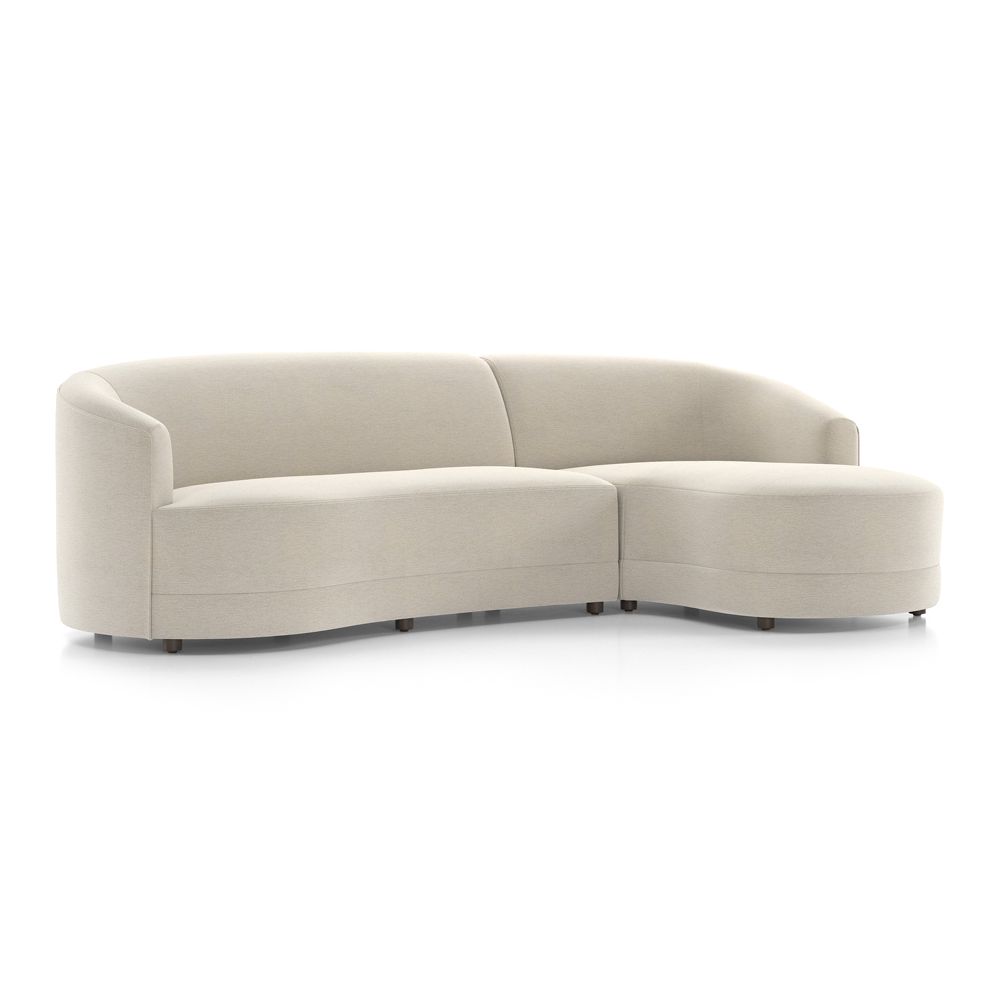Infiniti 2-Piece Curved Sectional Sofa with Chaise Lounge- Image 2