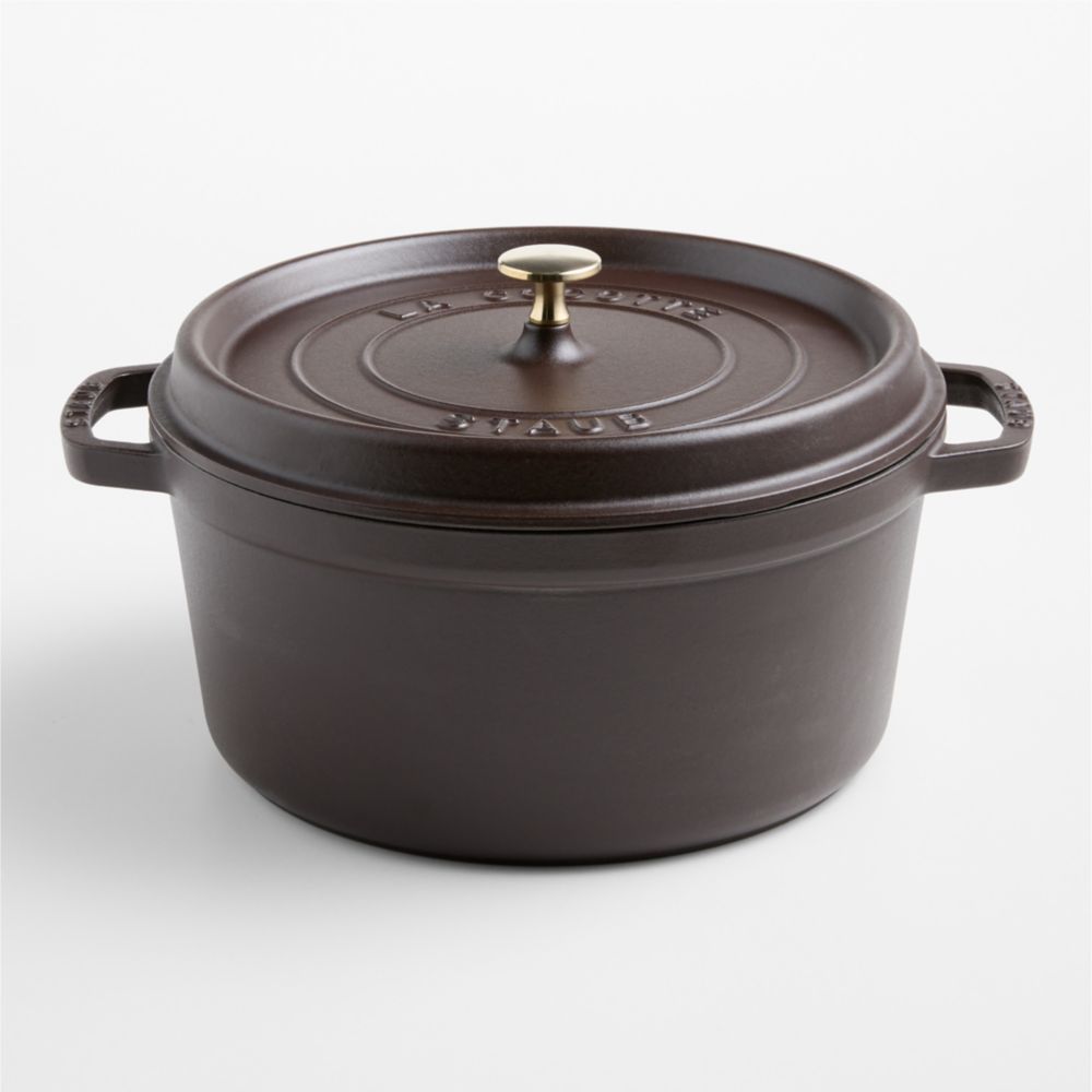 Staub Matte Espresso 7-Qt. Round Cocotte