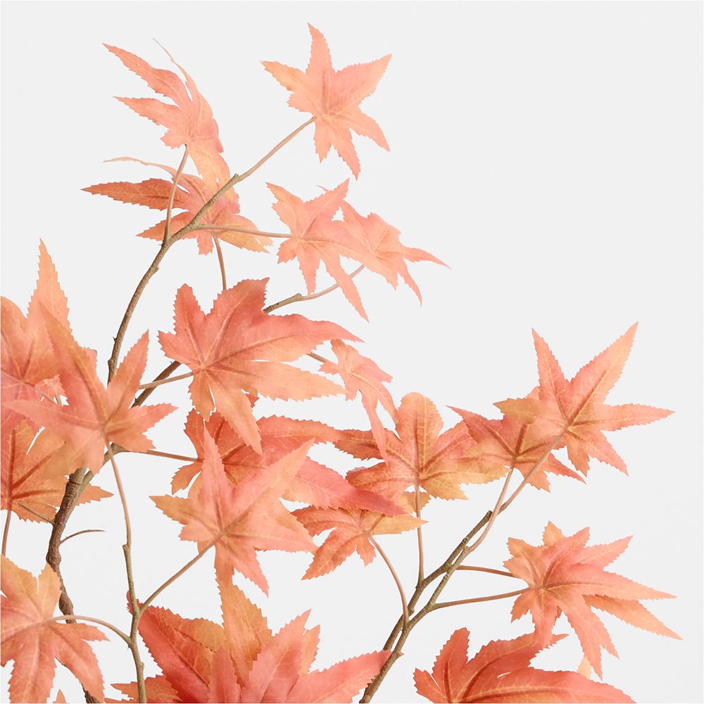 Alternative view of Faux Orange Japanese Maple Branch 52"