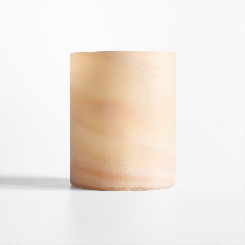 Marbled Glass Hurricane Candle Holders