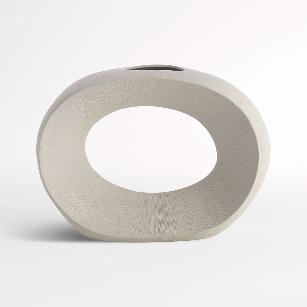 Alura Cream Open Vase