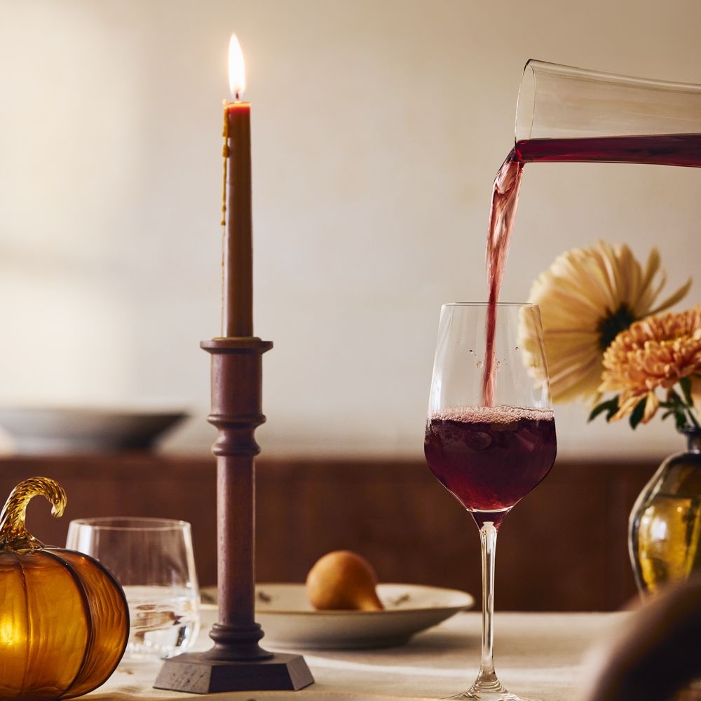 Alternative view of Simson Dark Wood Taper Candle Holders 8"-15"