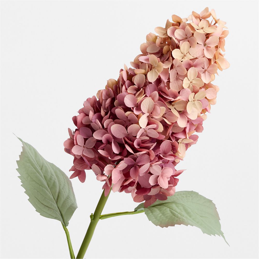 Alternative view of Faux Mauve Oakleaf Hydrangea Stem 30"