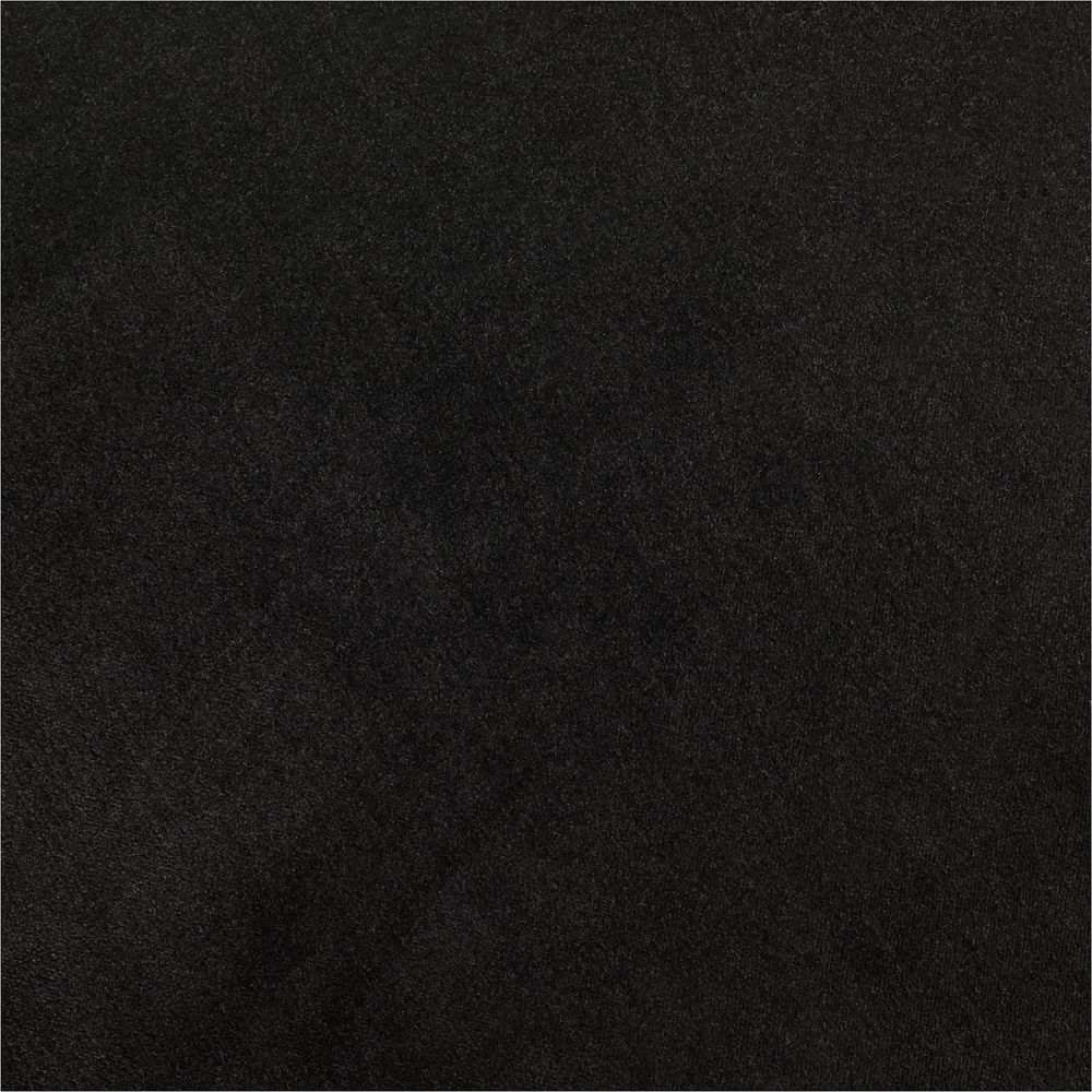 Alternative view of Braided Velvet Border 23"x23" Ink Black Throw Pillow