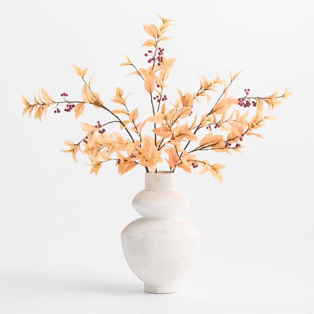 Faux Leaf Berry Spray 44"