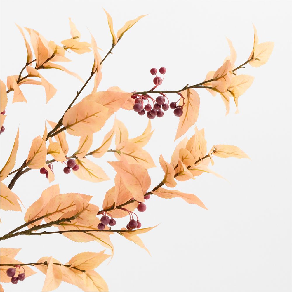 Alternative view of Faux Leaf Berry Spray 44"