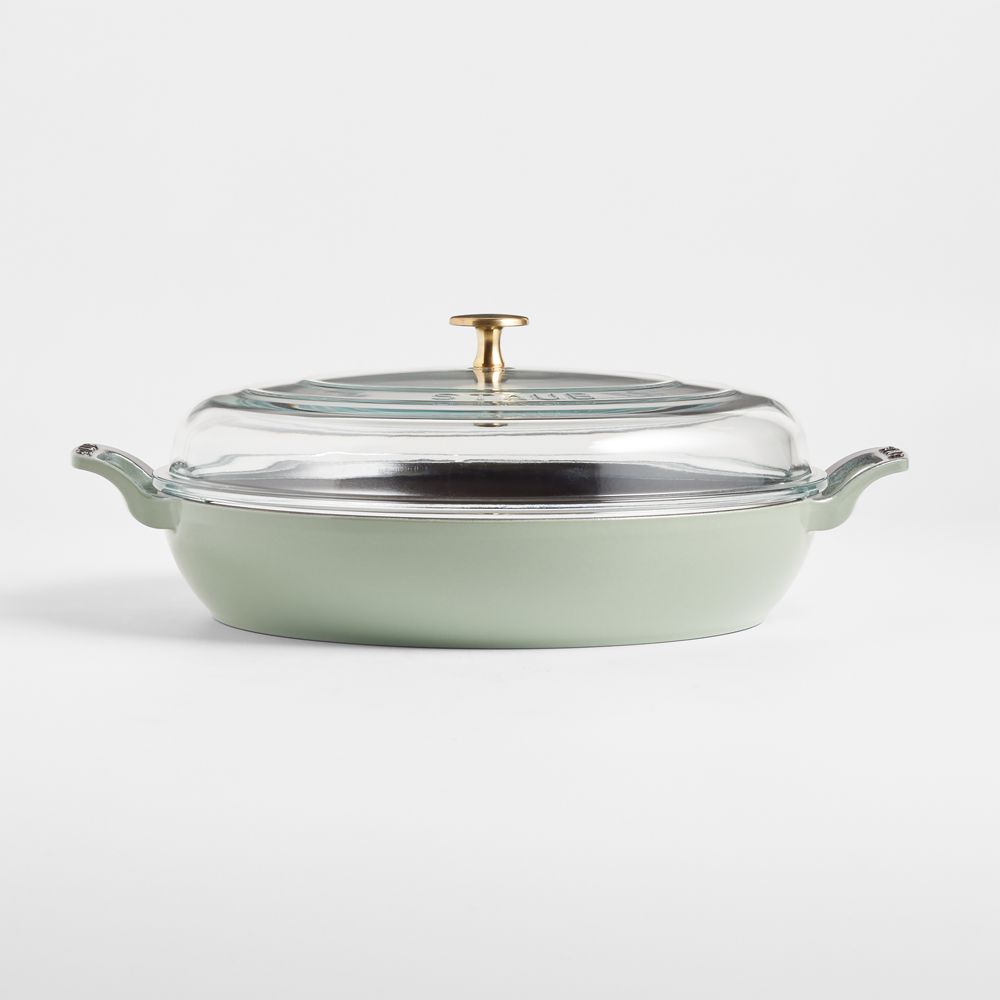 Staub 3.5-Qt. Eucalyptus Braiser with Glass Lid