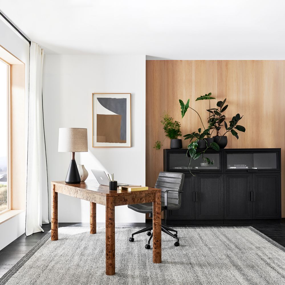 Alternative view of Emerson 60" Mappa Burl Desk