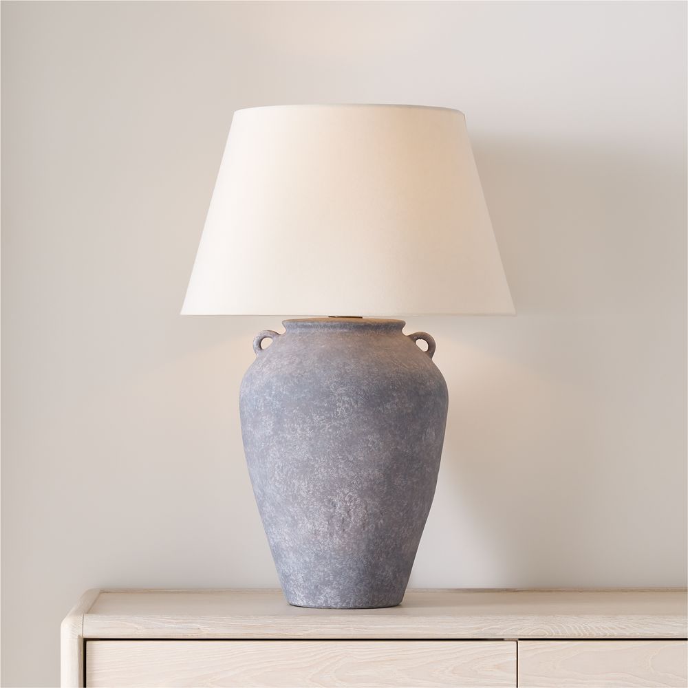 Pompeii Slate Large Ceramic Table Lamp 27.75"