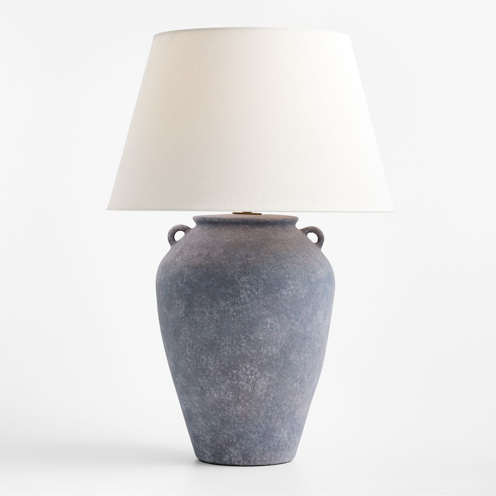 Alternative view of Pompeii Slate Large Ceramic Table Lamp 27.75"