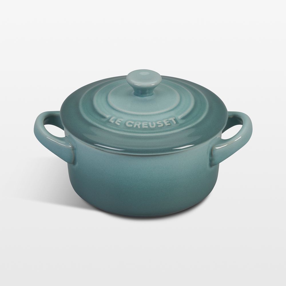 Le Creuset 8-Oz. Sea Salt Round Mini Cocotte with Lid