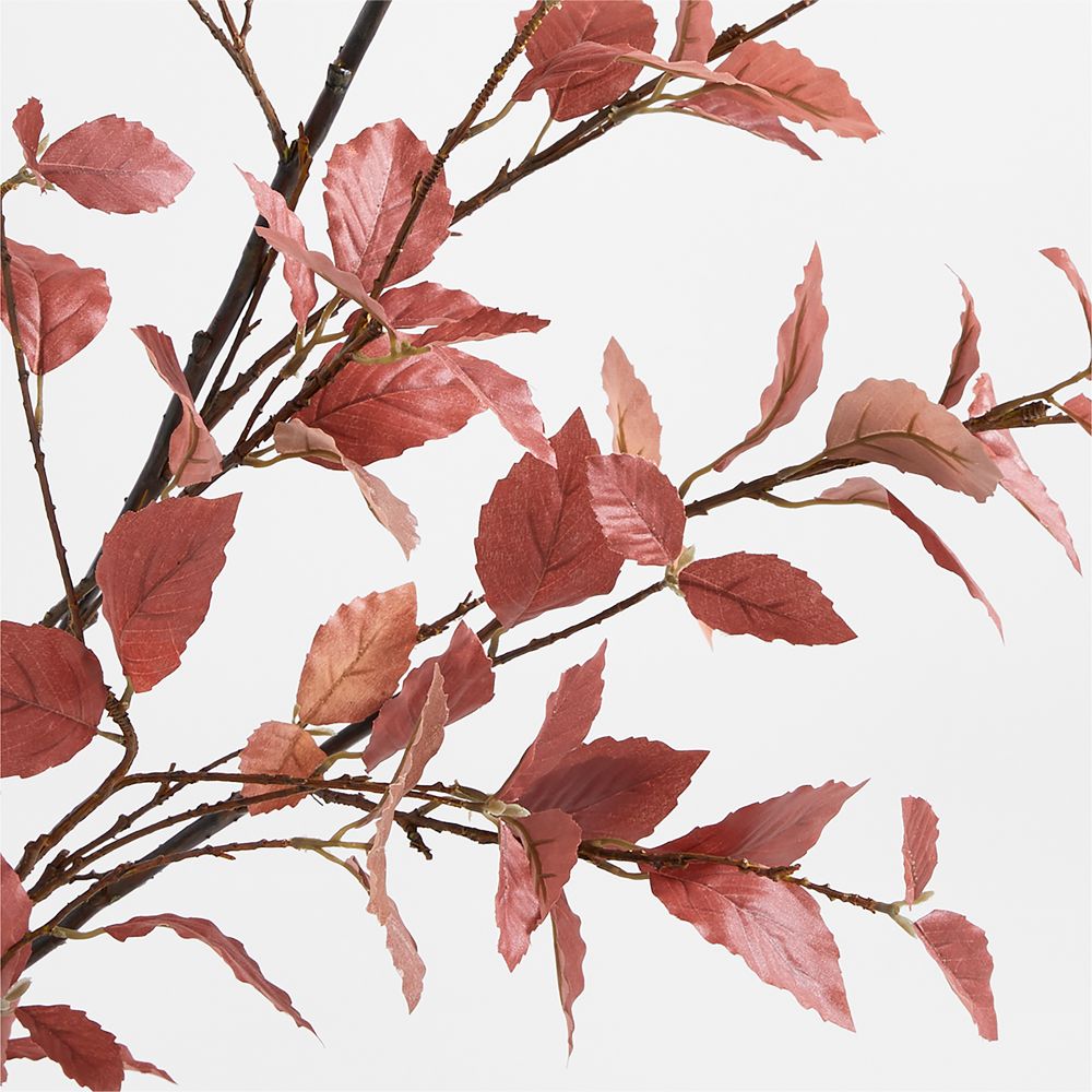 Faux Rust Leaf Branch 66"- Image 2