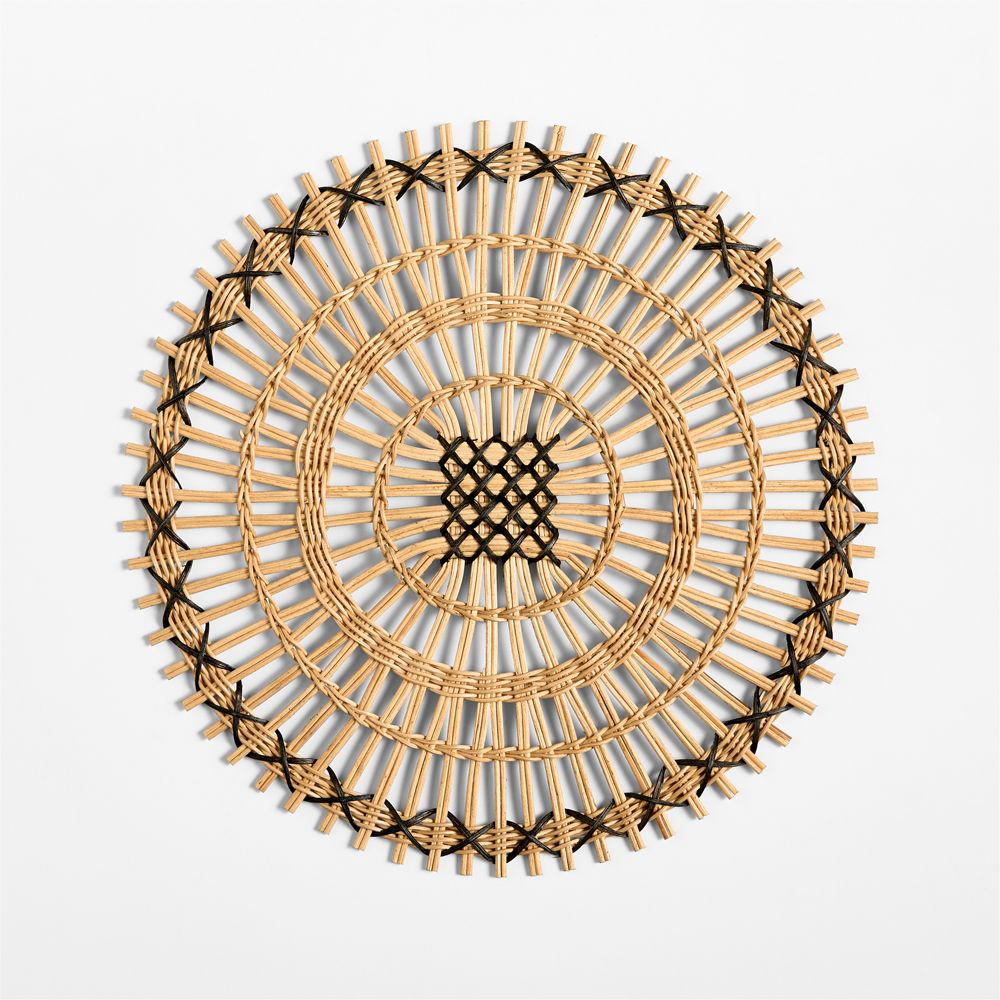 Amira Natural Radial Rattan Placemat