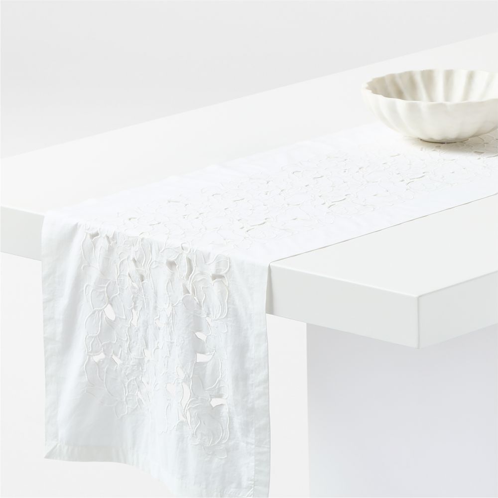 Embroidered Lace 120" Table Runner