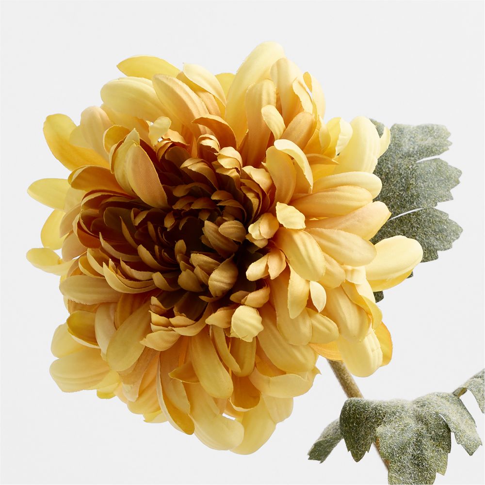 Alternative view of Faux Yellow Chrysanthemum Bundle 35"