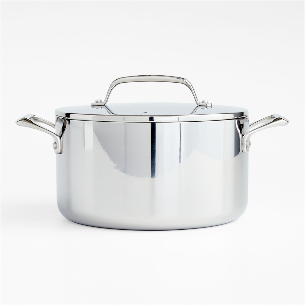 Crate & Barrel EvenCook Core 6 Qt Stainless Steel Stockpot