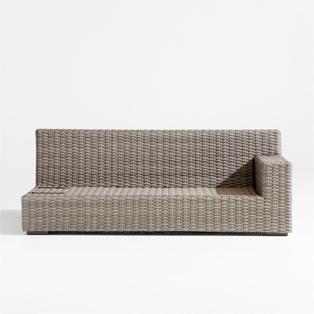 Abaco All-Weather Wicker Right-Arm Outdoor Sofa
