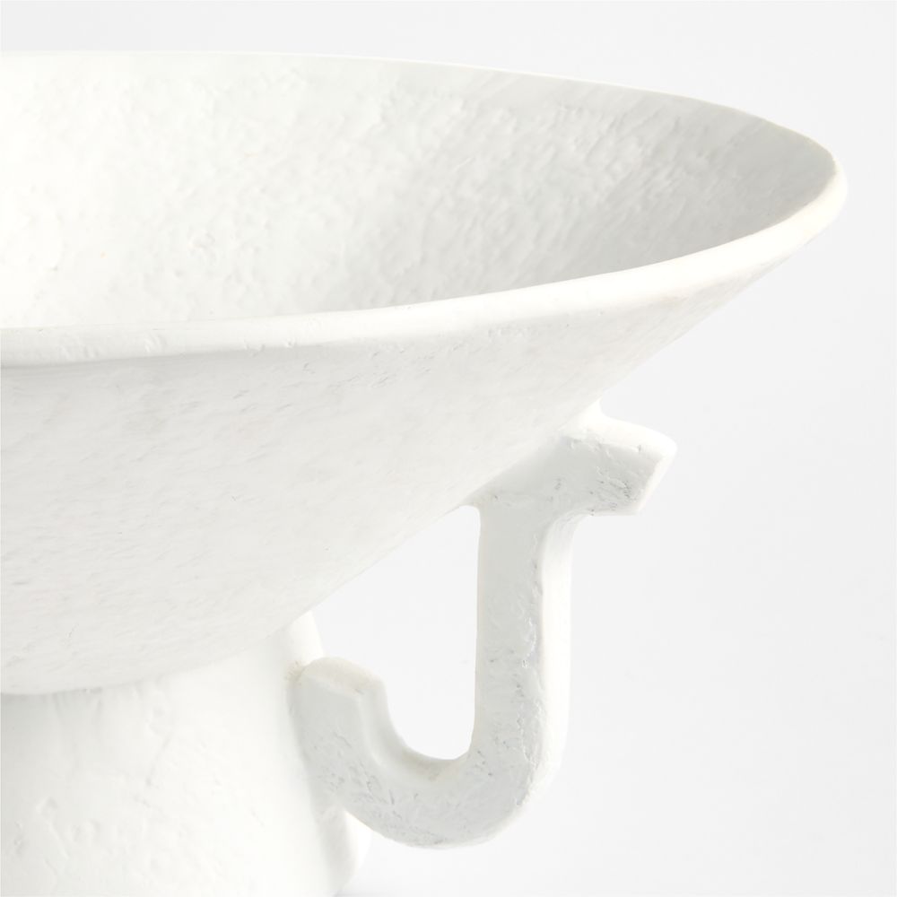 Alternative view of Vale White Fiberstone Footed Decorative Bowl