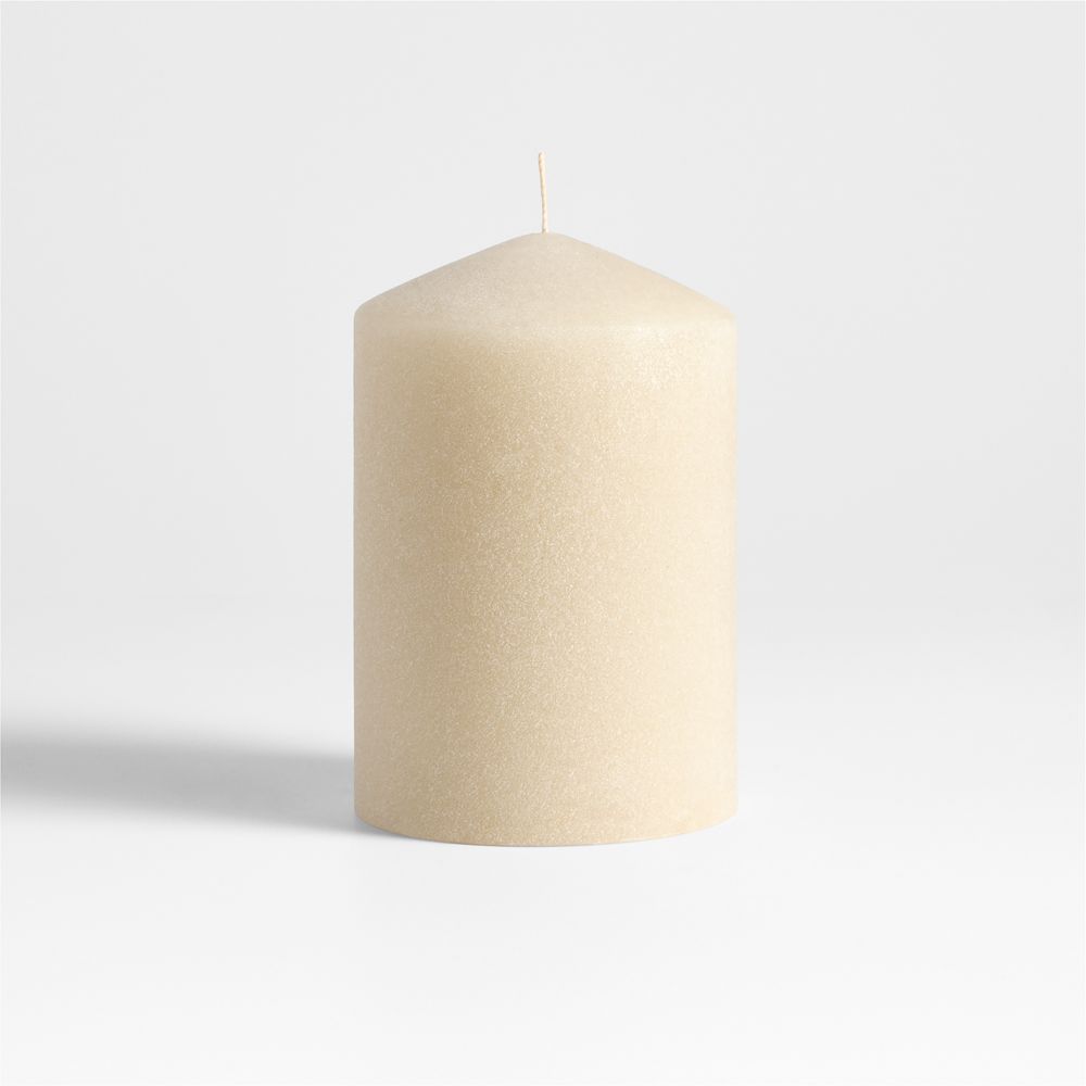 Sand Ivory Pillar Candles